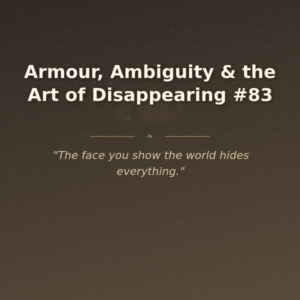 Armour, Ambiguity & the Art of Disappearing #83