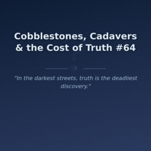 Cobblestones, Cadavers & the Cost of Truth #64