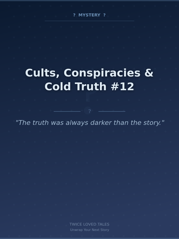 Cults, Conspiracies & Cold Truth #12