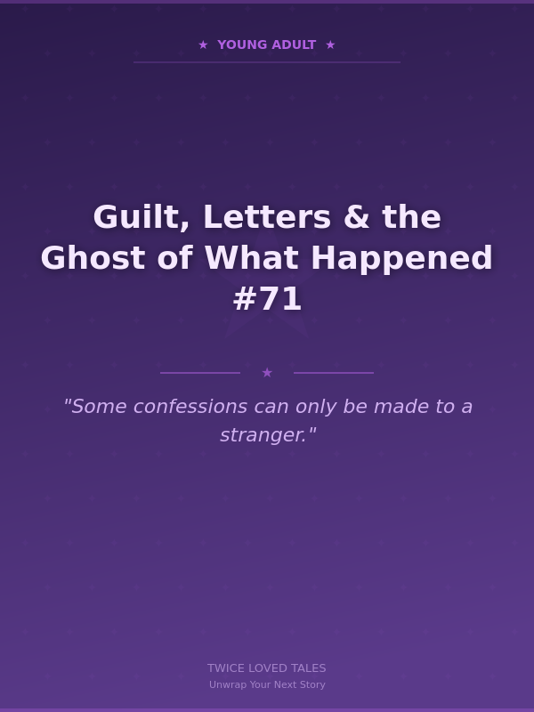 Guilt, Letters & the Ghost of What Happened #71