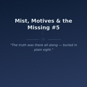 Mist, Motives & the Missing #5