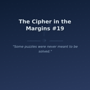 The Cipher in the Margins #19