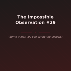The Impossible Observation #29