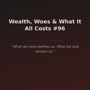 Wealth, Woes & What It All Costs #96