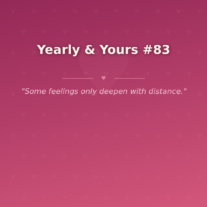 Yearly & Yours #83 🌶️